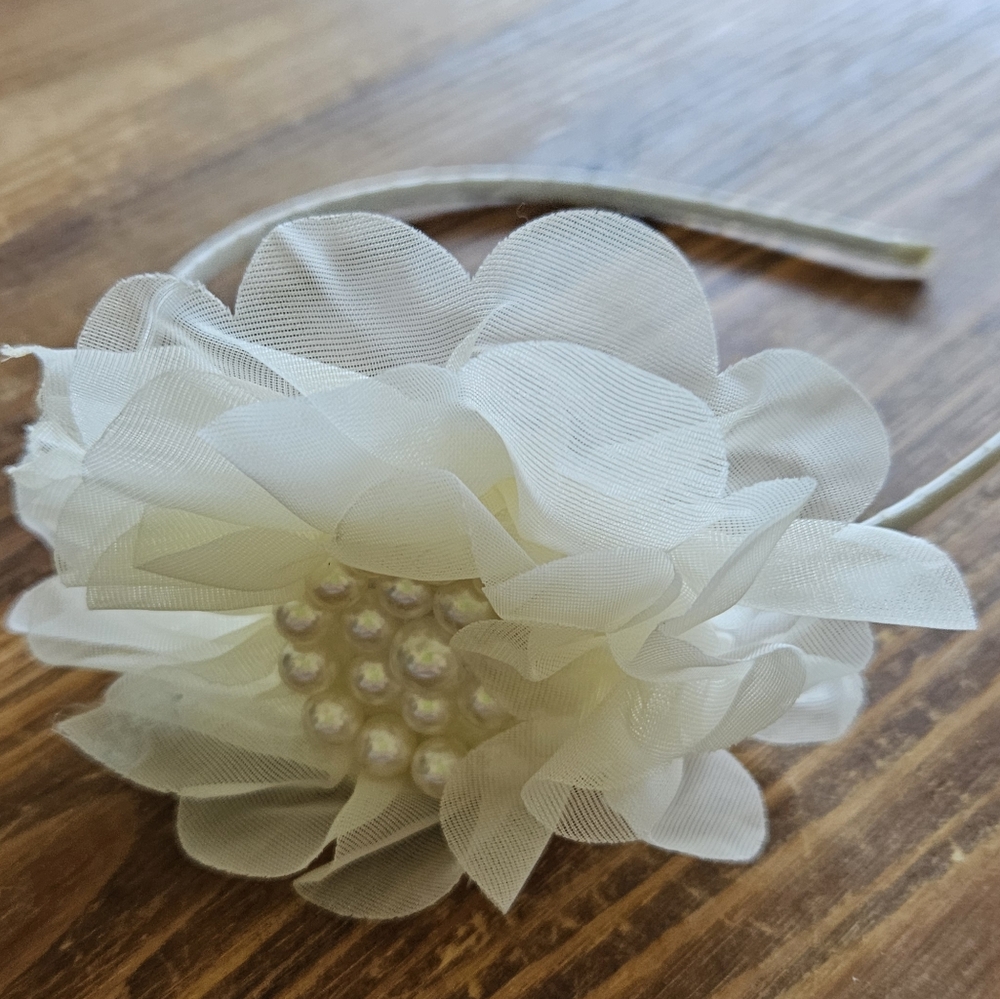 Copper Key Cream Floral Headband